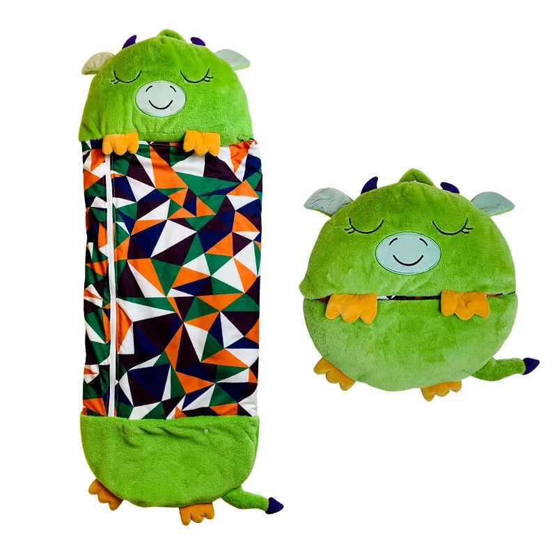 Zachte Pluche Kinderslaapzak Knuffeldier Combinatie Warm Slapen Camping Reizen Slaapcomfort Kinderbed Slaapuitrusting | Sansoti