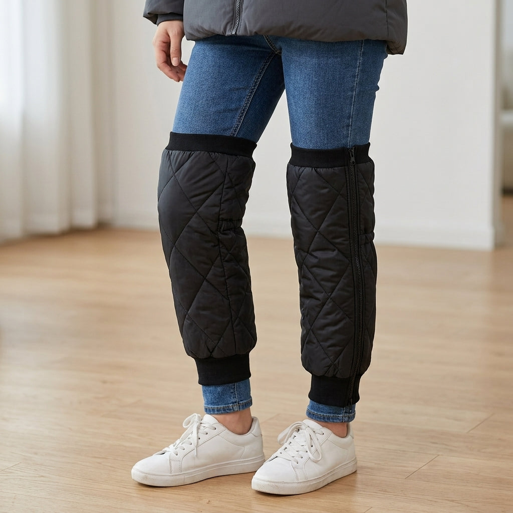 Thermische Knieschoner, Ärmel, Schutz, Sport, Training, Wärme, Komfort, Flexibel, Polyester, 60 70cm | Sansoti