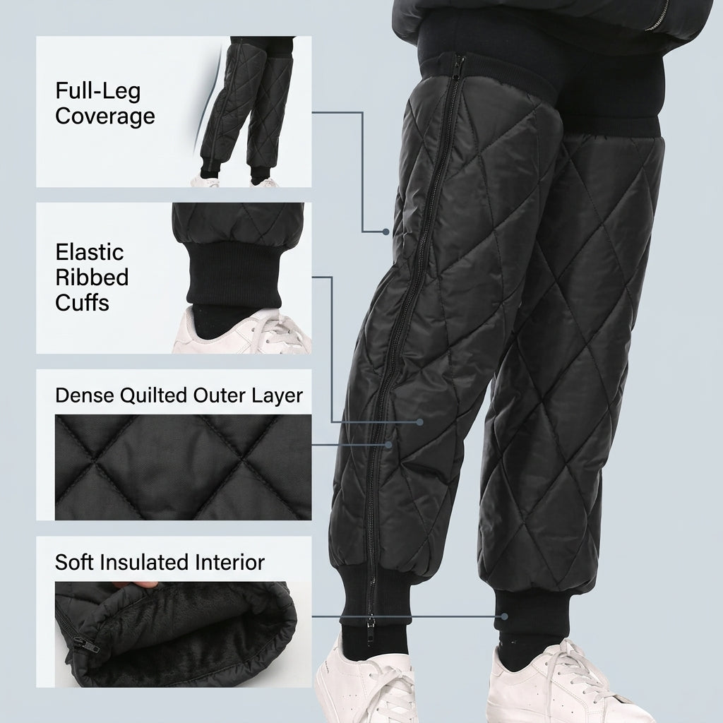 Thermische Knieschoner, Ärmel, Schutz, Sport, Training, Wärme, Komfort, Flexibel, Polyester, 60 70cm | Sansoti
