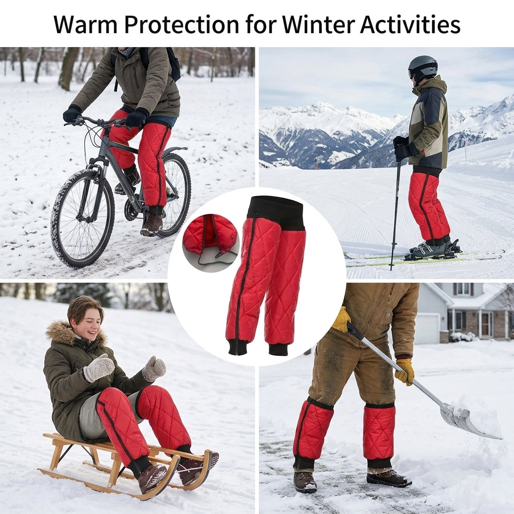 Thermische Knieschoner, Ärmel, Schutz, Sport, Training, Wärme, Komfort, Flexibel, Polyester, 60 70cm | Sansoti
