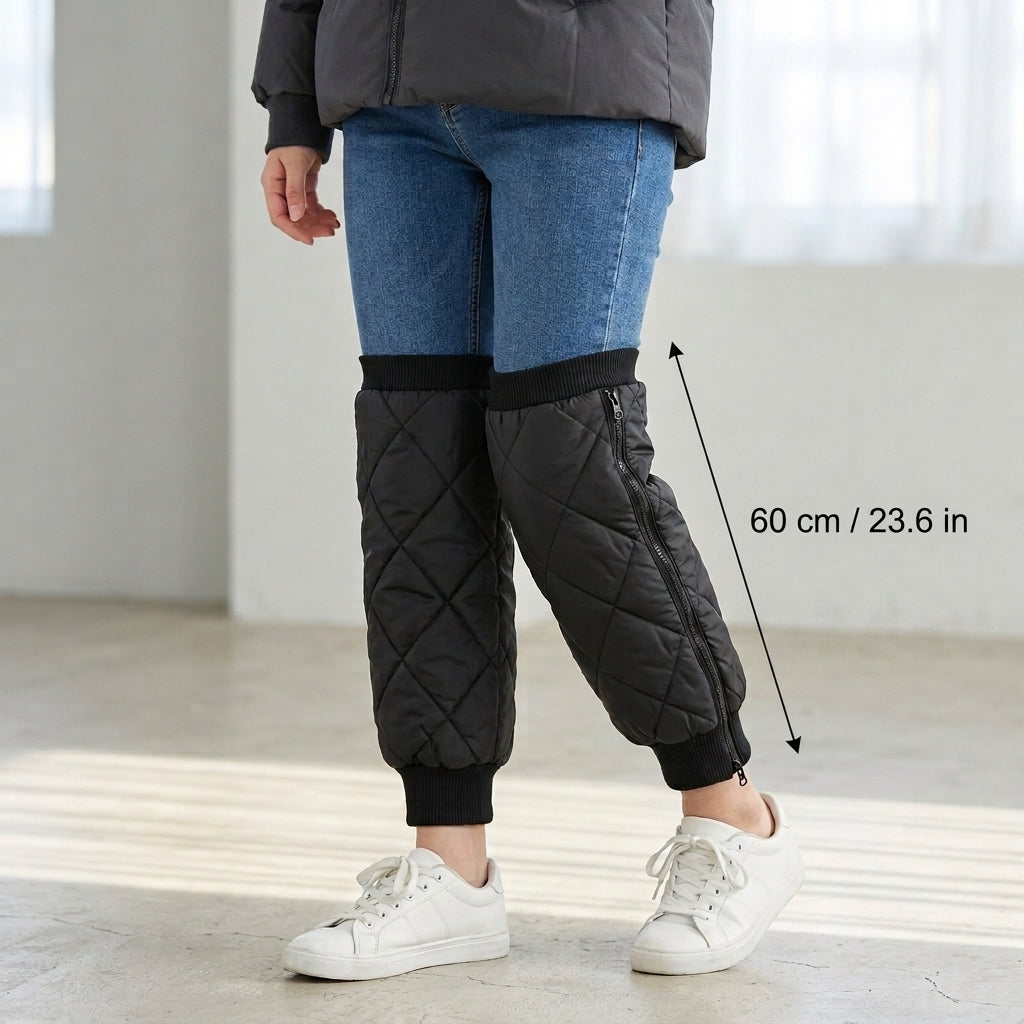 Thermische Knieschoner, Ärmel, Schutz, Sport, Training, Wärme, Komfort, Flexibel, Polyester, 60 70cm | Sansoti