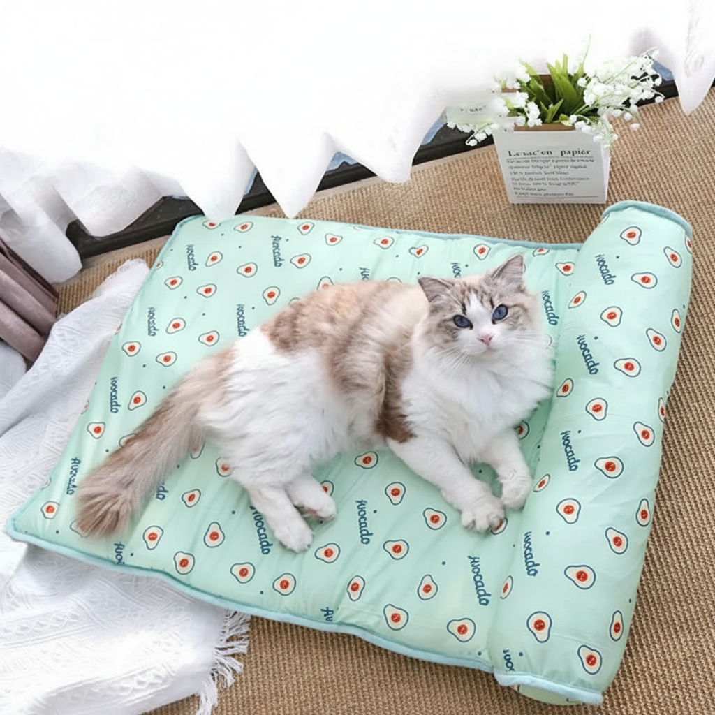 Tapis rafraîchissant pour chiens et chats | Coussin pour animaux auto-rafraîchissant, coin de repos estival frais et confortable, espace de couchage | Sansoti