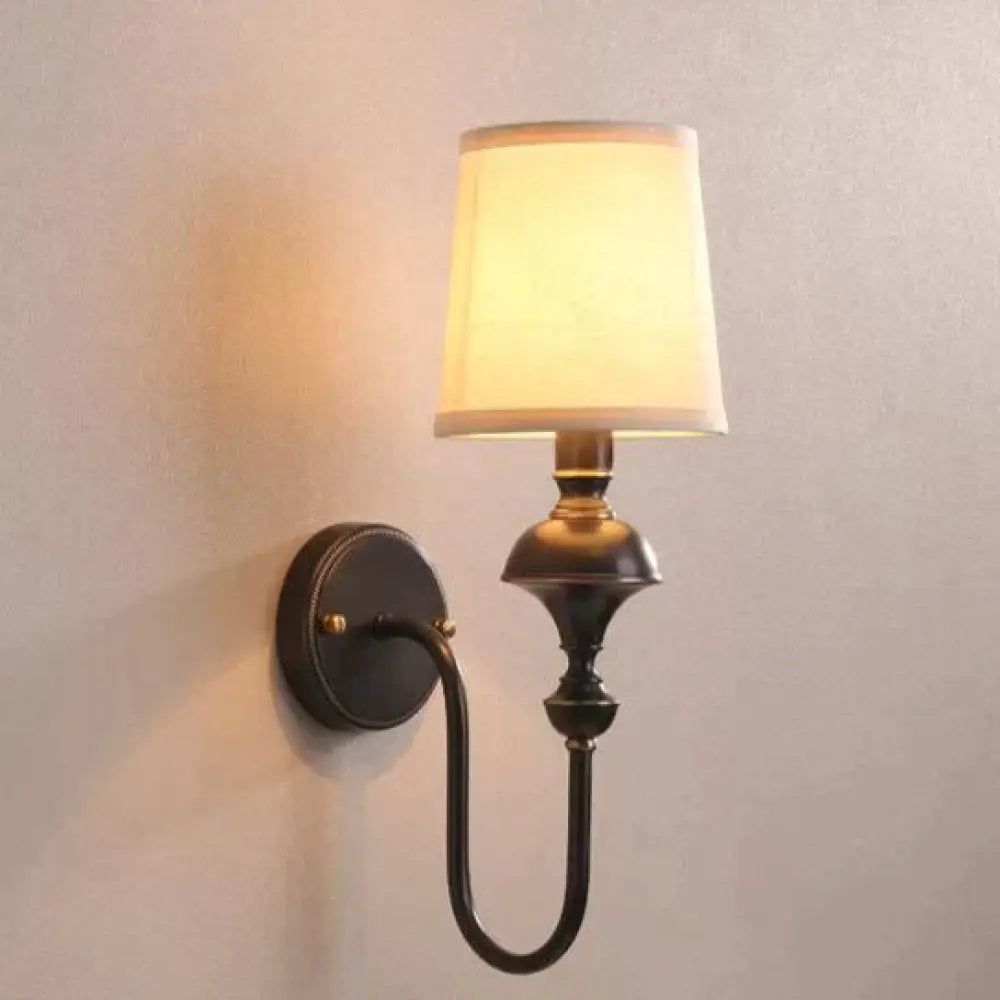 Koperen Wandlamp met Kegel Lampenkap - Enkele of Dubbele Kop - Elegant Design voor Slaapkamer en Gang | Sansoti