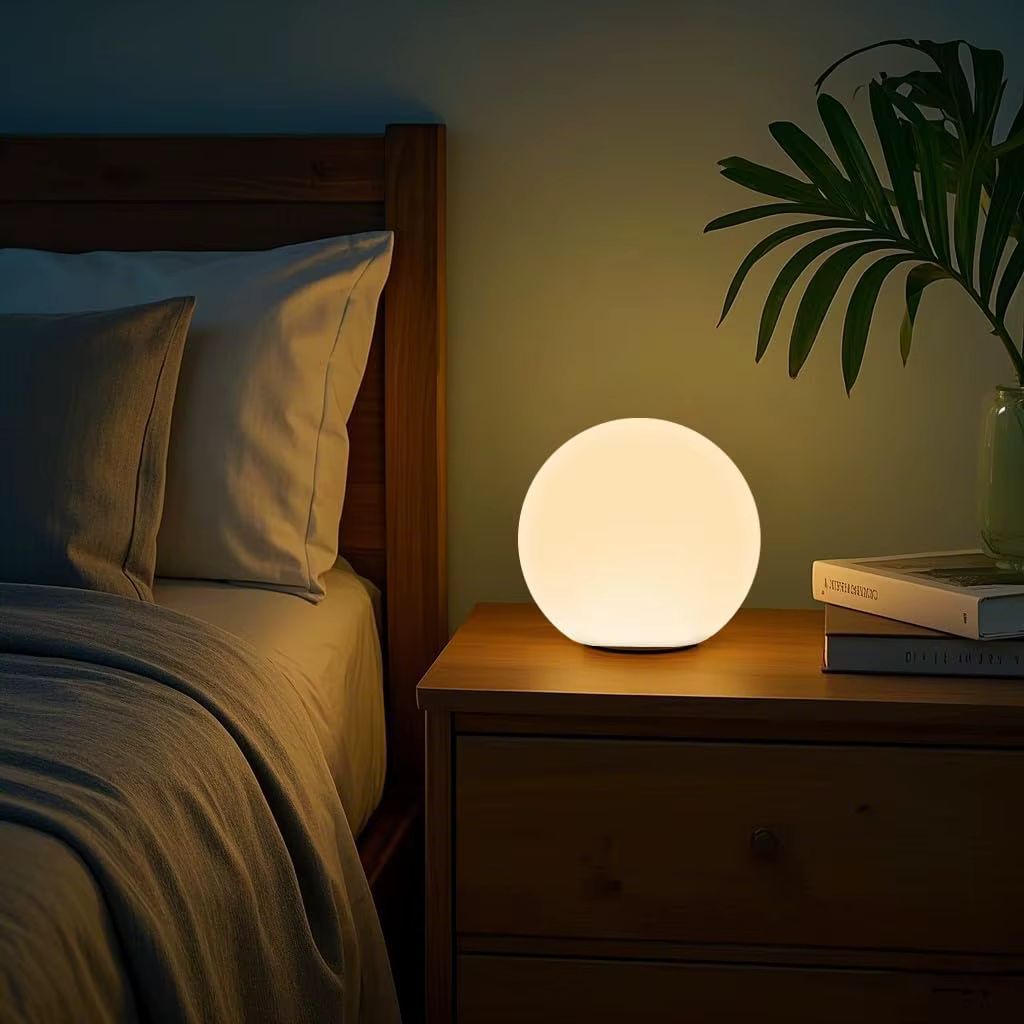 Draadloze LED Maanlamp Tafellamp 16 Kleuren Afstandsbediening IP65 Waterbestendig Sfeerverlichting Binnen Buiten | Sansoti