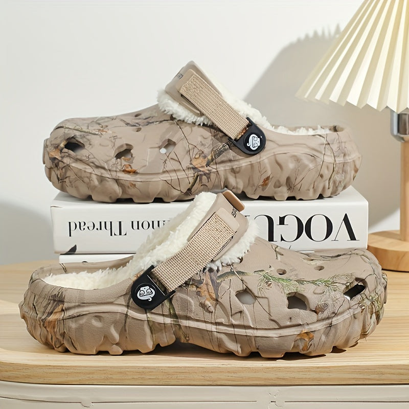 Gevoerde Clogs Pantoffels voor Dames & Heren Winter - Warme EVA Tuinschoenen met Bont - Unisex Huisslippers | Sansoti