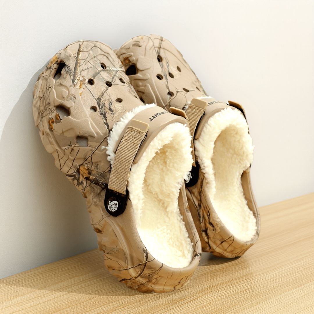 Gevoerde Clogs Pantoffels voor Dames & Heren Winter - Warme EVA Tuinschoenen met Bont - Unisex Huisslippers | Sansoti