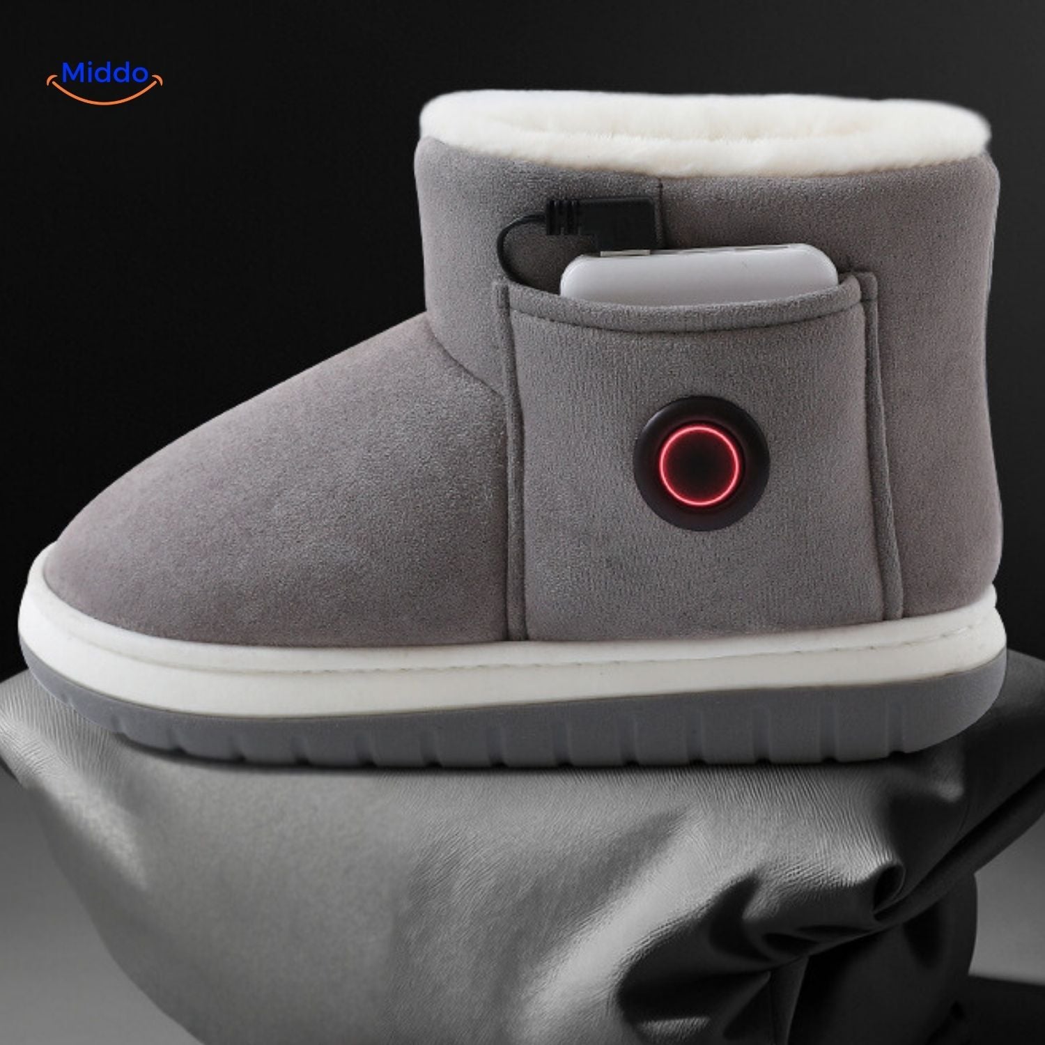 Verwarmbare Pantoffels met Oplaadbare Verwarming voor Koude Voeten Wintertijd 36-45 | Sansoti