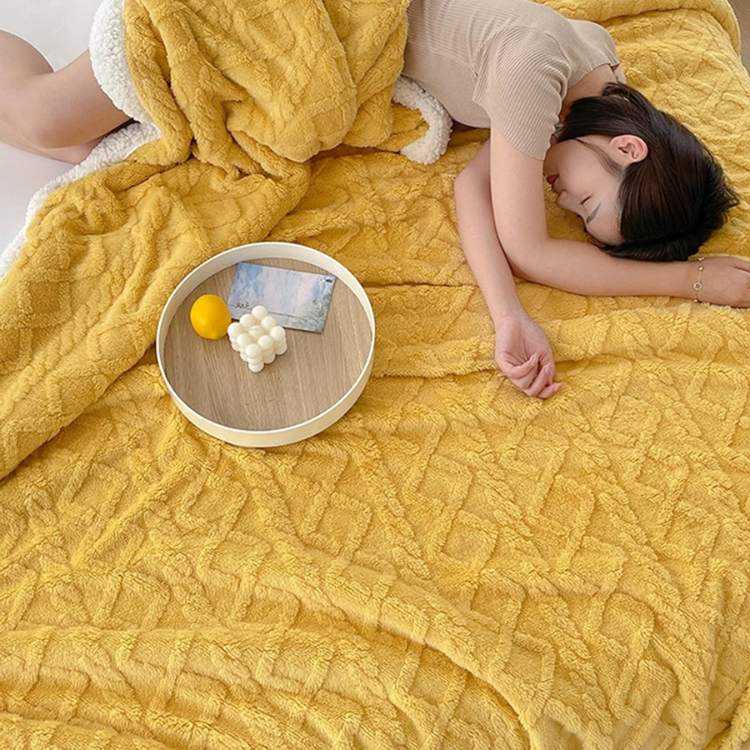 Couverture lestée en sherpa | Couverture chaude lestée pour confort & relaxation