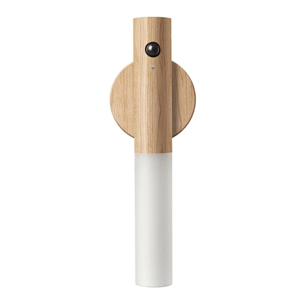Oplaadbare Houten Wandlamp met Bewegingssensor – Dimbaar LED Nachtlampje voor Hal Gang Slaapkamer | Sansoti