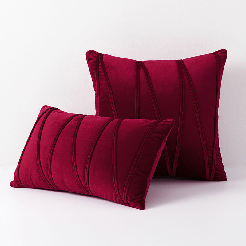 Sierkussenhoes Fluweel Polyester 45x45cm Roze Bank Slaapkamer Kussenhoes Vierkant Rechthoek Decoratief Interieur | Sansoti