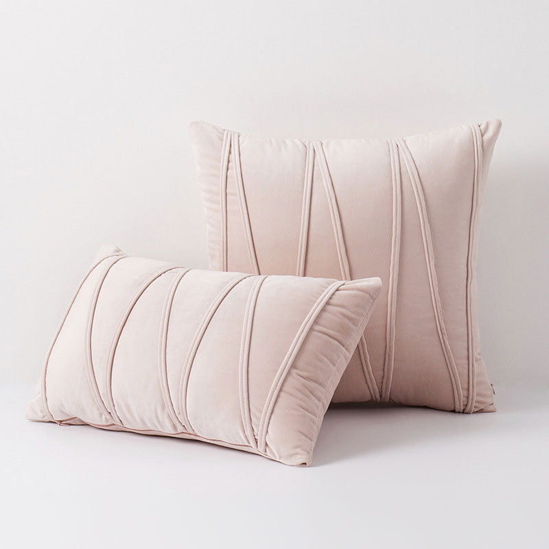 Sierkussenhoes Fluweel Polyester 45x45cm Roze Bank Slaapkamer Kussenhoes Vierkant Rechthoek Decoratief Interieur | Sansoti