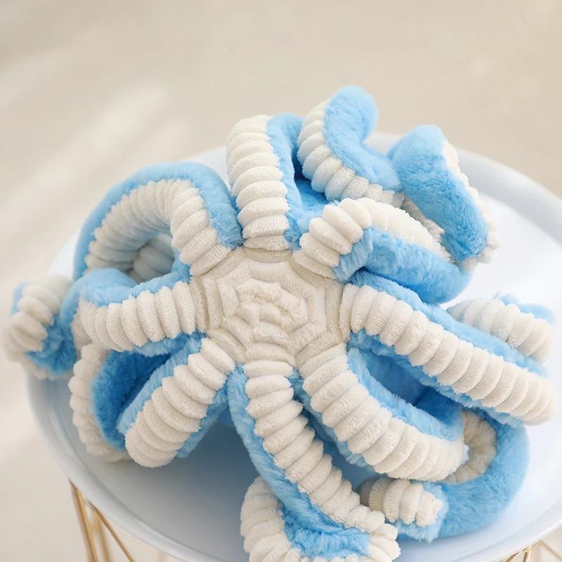 Peluche pieuvre douce XXL - Coussin décoratif en peluche de 40 à 80 cm - Jouet, décoration et cadeau pour chambre d’enfant | Sansoti