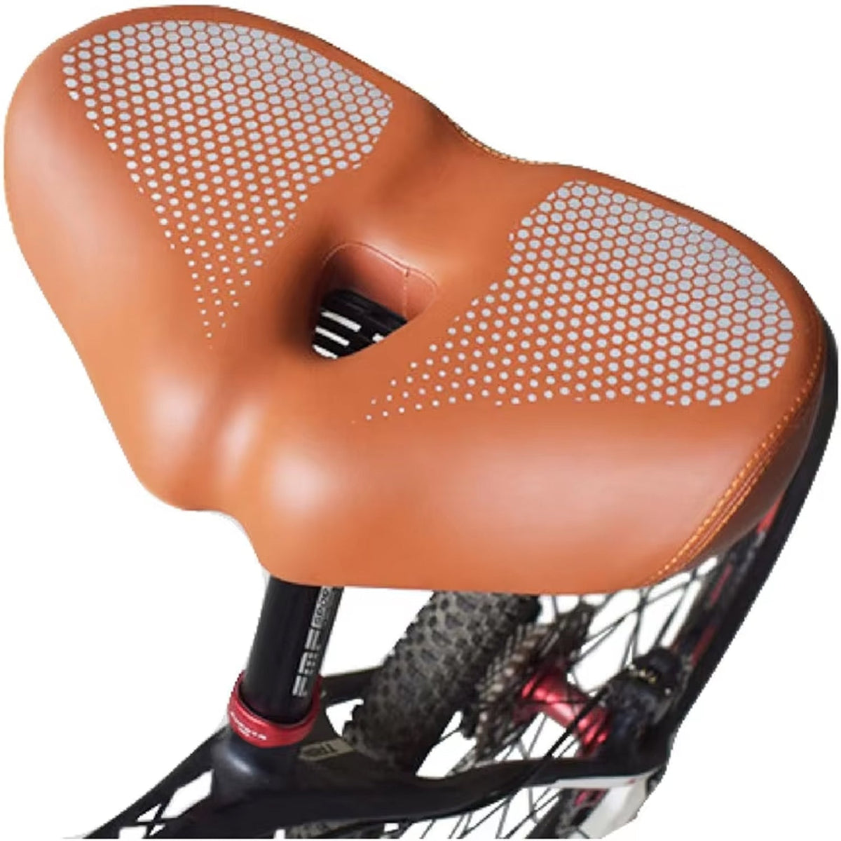Nasenloser Fahrradsattel mit Stoßdämpfung, verbreitertem Sitzkomfort, ergonomischem Komfort für lange Fahrten und Tourenräder | Sansoti