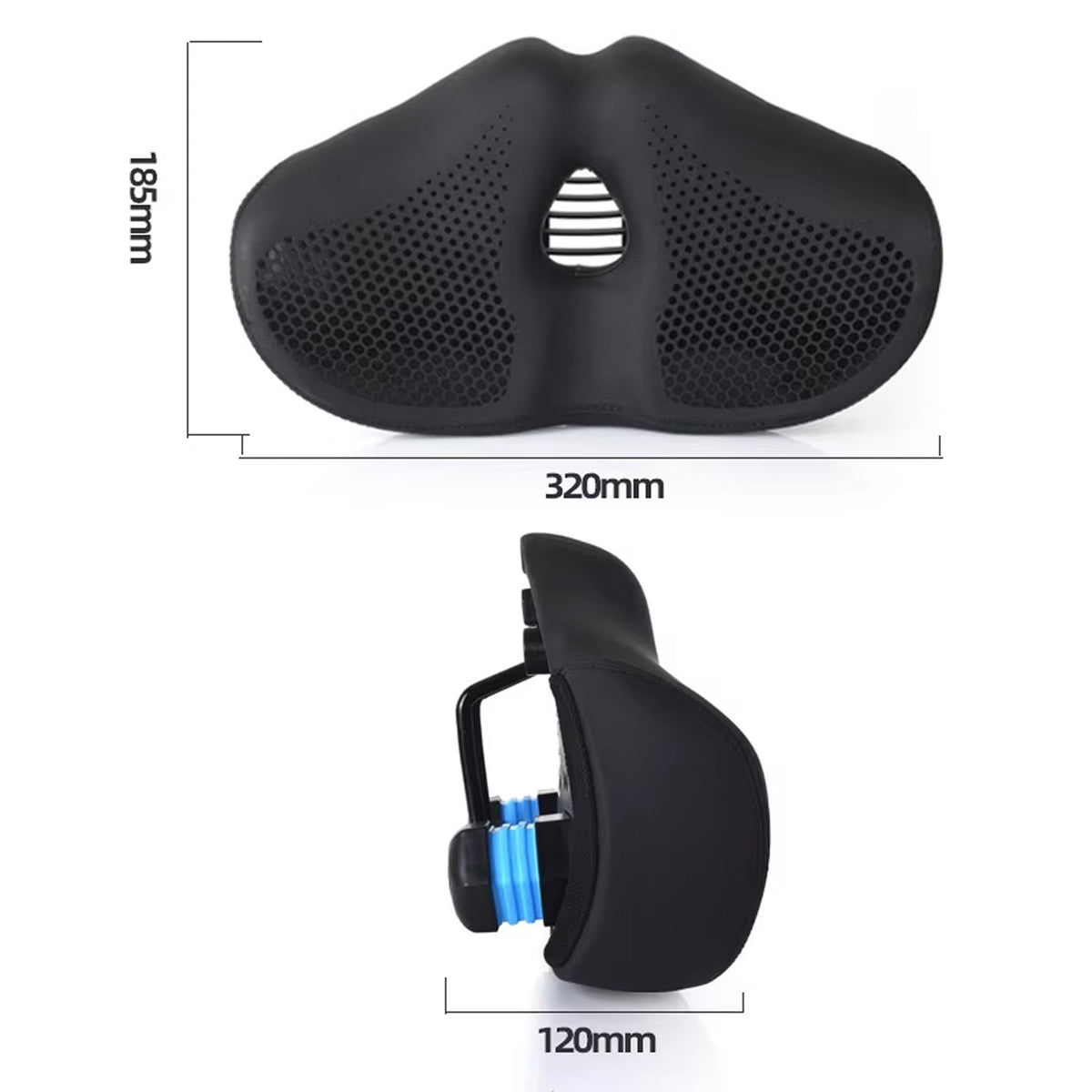 Nasenloser Fahrradsattel mit Stoßdämpfung, verbreitertem Sitzkomfort, ergonomischem Komfort für lange Fahrten und Tourenräder | Sansoti