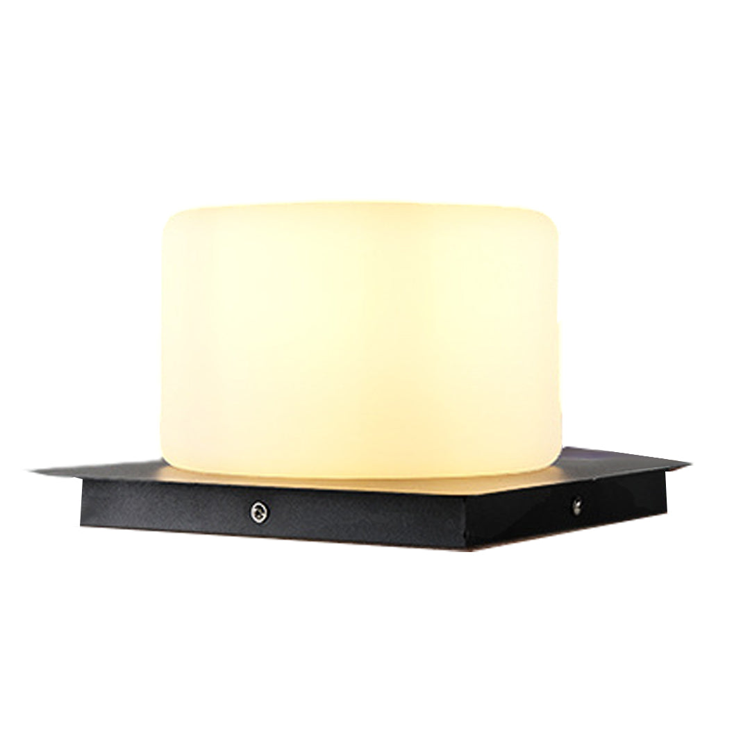 Lampe d’extérieur sur socle en acier inoxydable - boule, cube, cylindre - éclairage de jardin IP65 étanche, éclairage LED pour allées | Sansoti