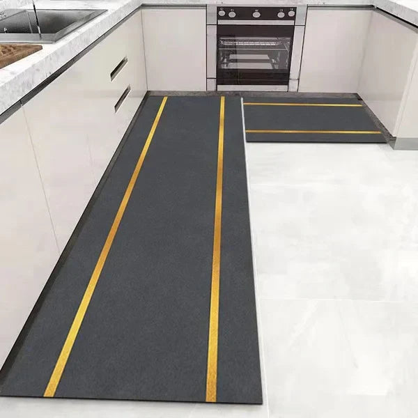 Non-Slip Bath Mat with Water Absorption Polyester 40x60 50x80 cm Multiple Colors for Shower Bathroom Kitchen WC | Sansoti