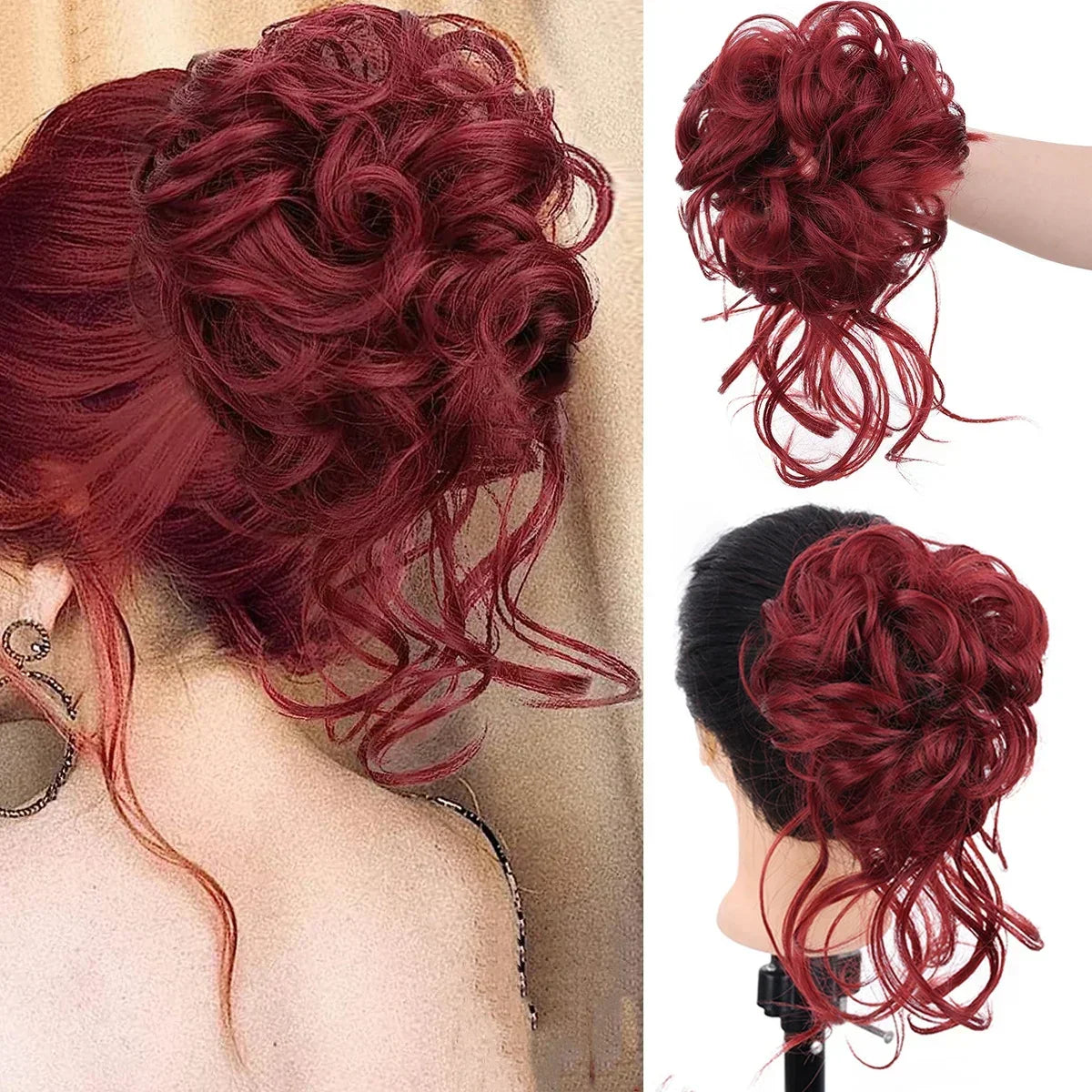 Clip-In Hair Bun met Krullen – Vollere Knot in Seconden zonder Styling | Sansoti