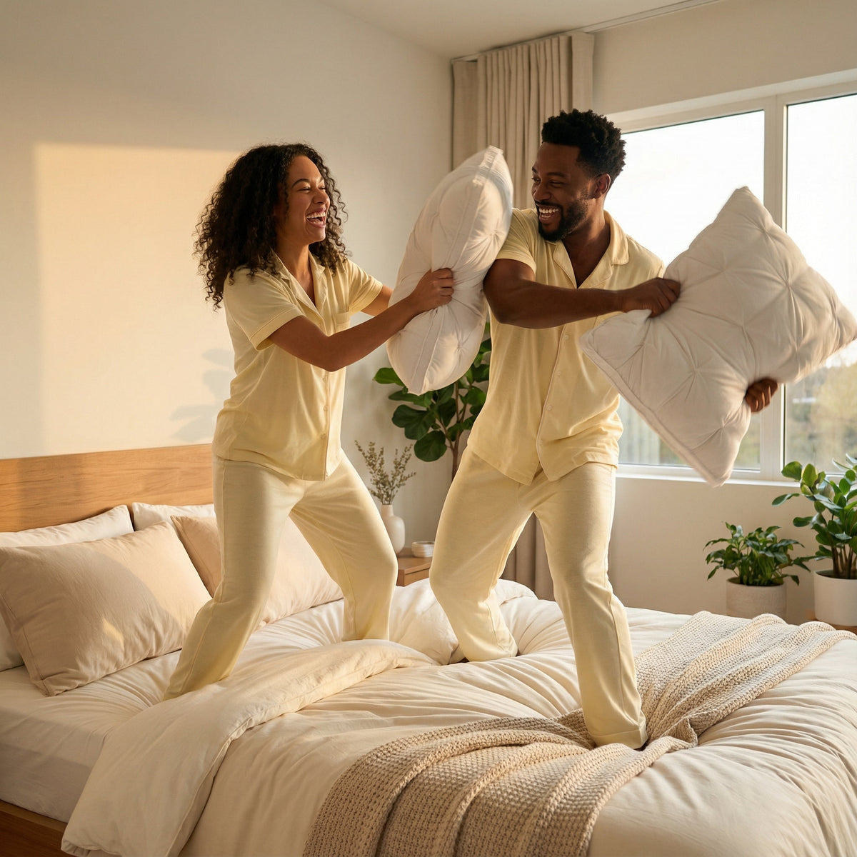 Oreiller en plumes d'oie 100 % naturel Respirant Indéformable Garnissage doux Confort toutes positions de sommeil 48x74cm | Sansoti