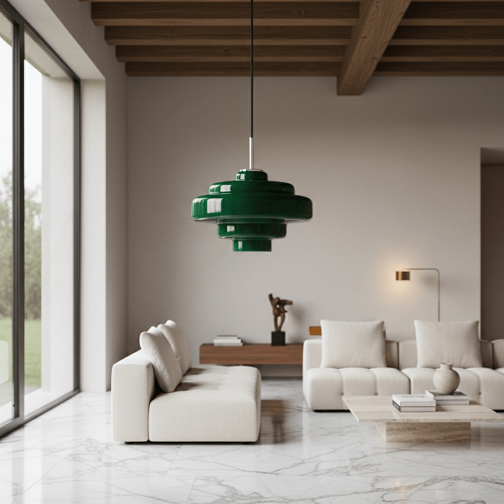 Gekleurde Glazen Hanglamp met Verstelbare Ophanging – Moderne Lichtpunt voor Eetkamer Keuken Woonkamer | Sansoti