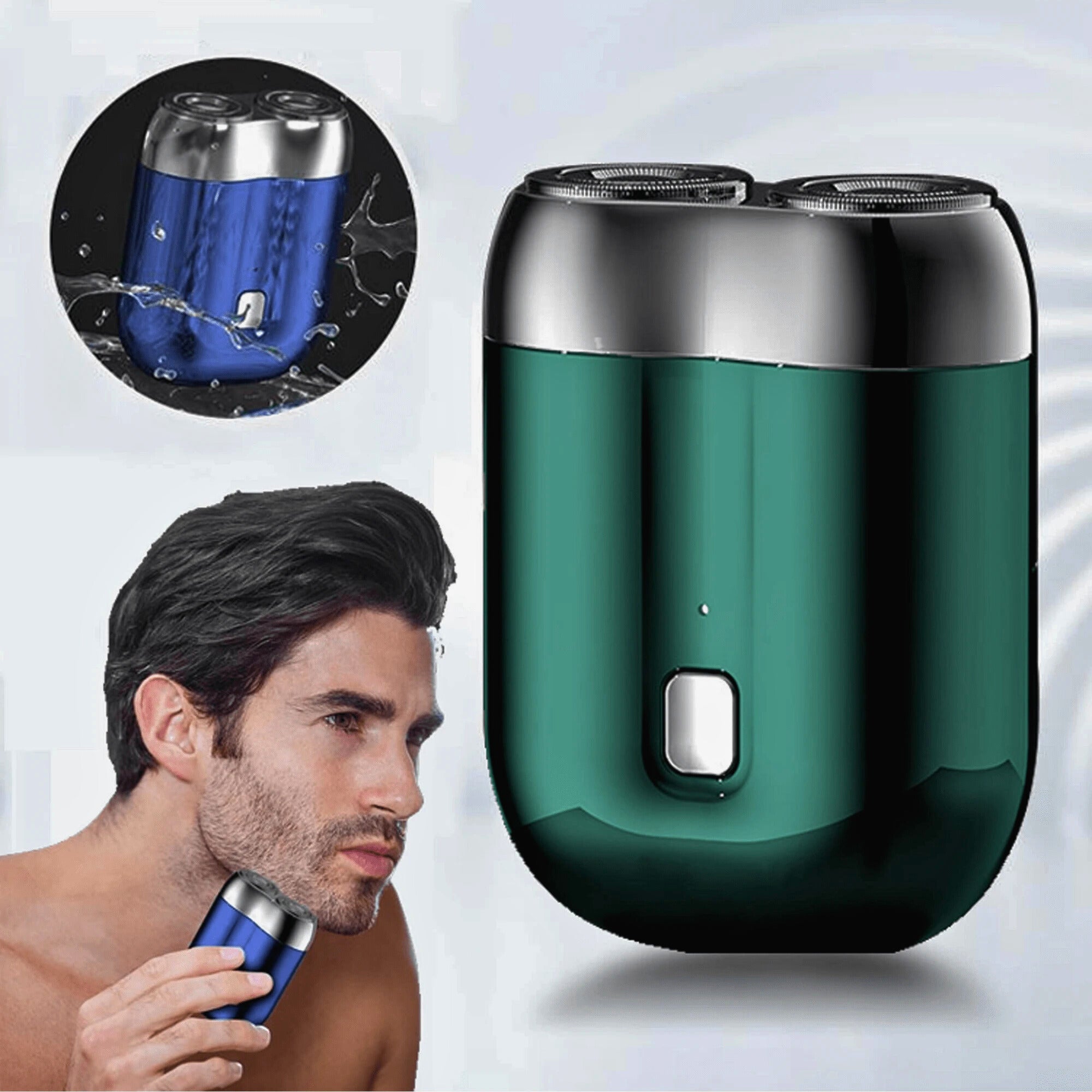 Compacte Oplaadbare Scheerapparaat met USB Poort – Waterdicht Reisscheerapparaat voor Gezicht en Lichaam | Sansoti