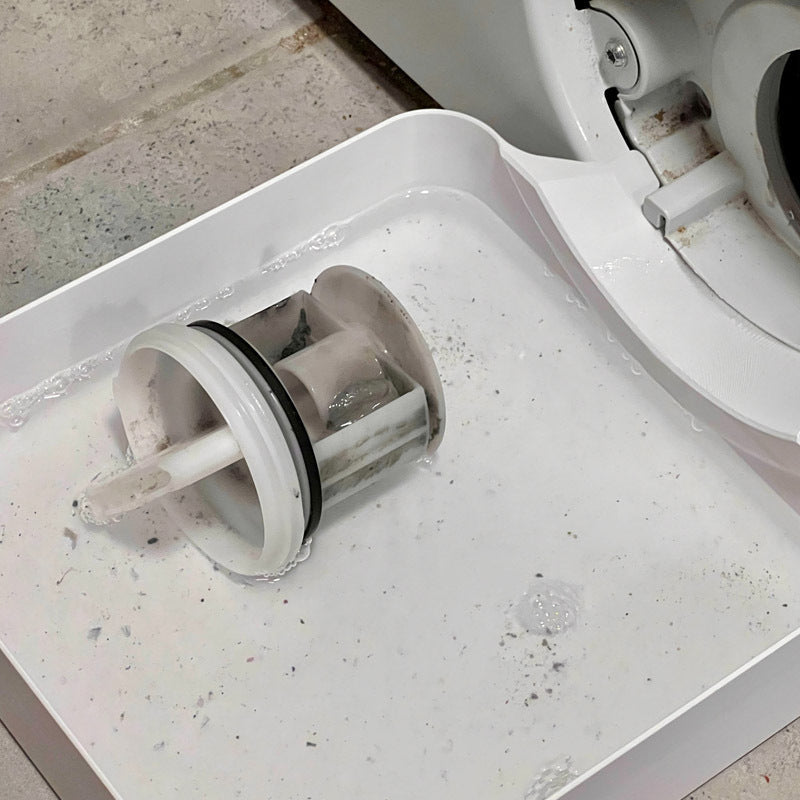 Lekbak Wasmachine voor Waterbescherming Wasruimte Wit Kunststof Laagbouw Opvangschaal Wasmachinelekbak | Sansoti