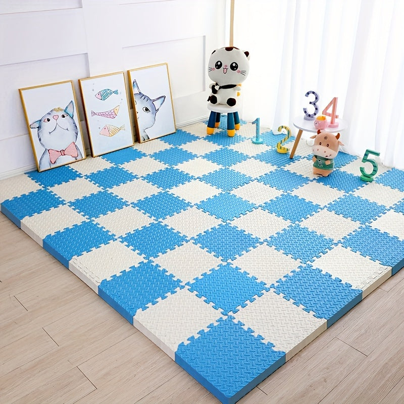 Gekleurde Puzzelmatten voor Kinderen 30x30cm - Set van 10 EVA Schuimtegels | Sansoti
