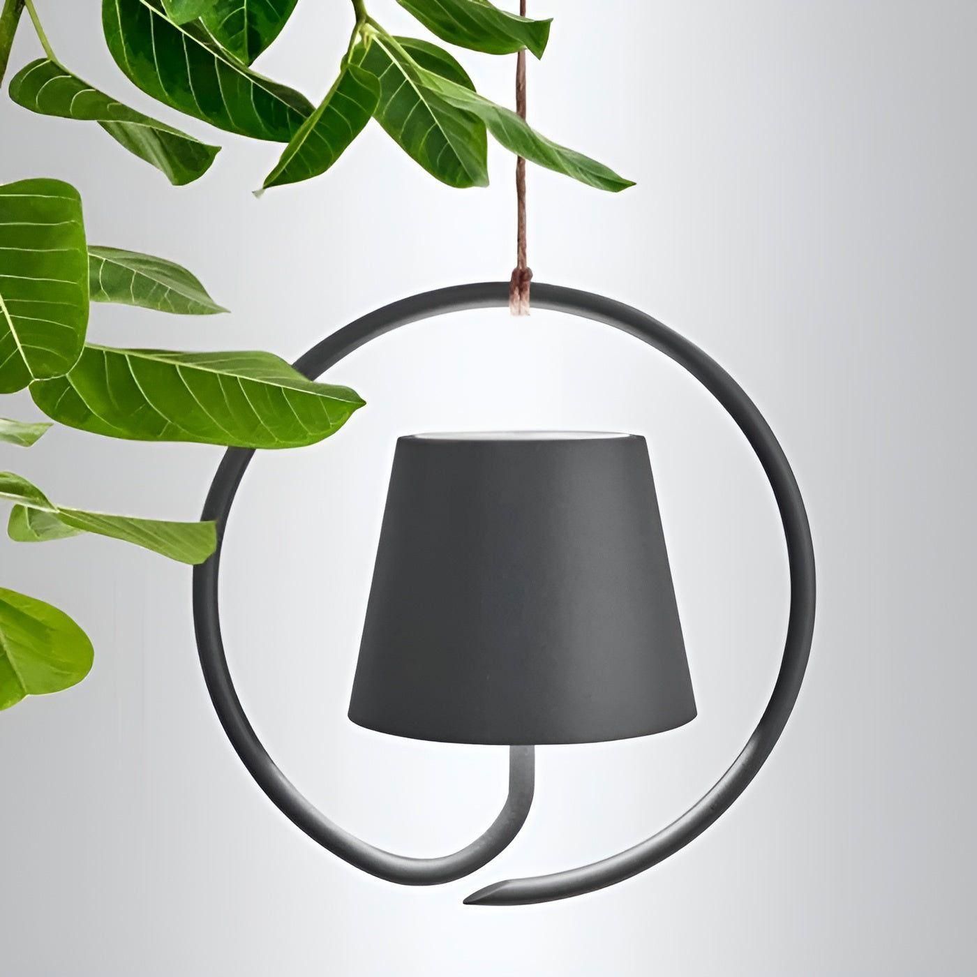 Hanglamp Draadloos Oplaadbaar LED Retro Metaal Zwart Wit Pendellamp Modern | Sansoti