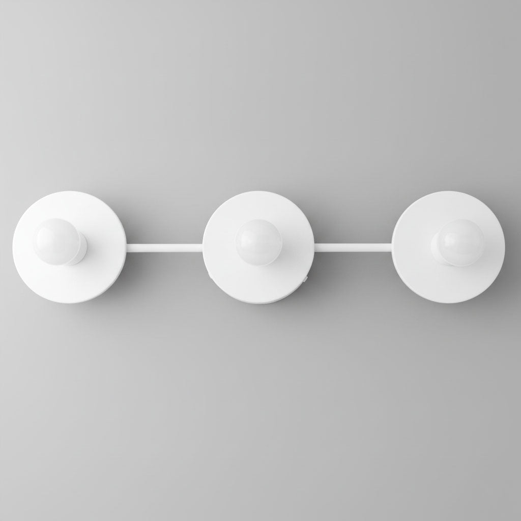 Metalen Wandlamp met Bolvormige Glazen Kappen 3-Lichts Badkamerverlichting Mat Groen | Sansoti