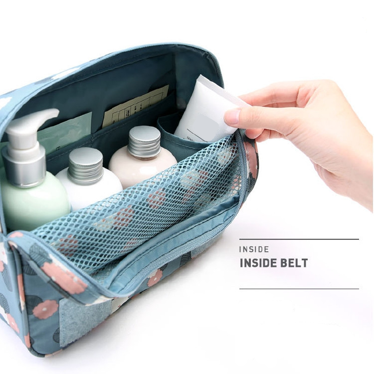 Toilettas met Ophangsysteem en Waterdichte Buitenkant Perfecte Organizer voor Verzorgingsproducten op Reis | Sansoti