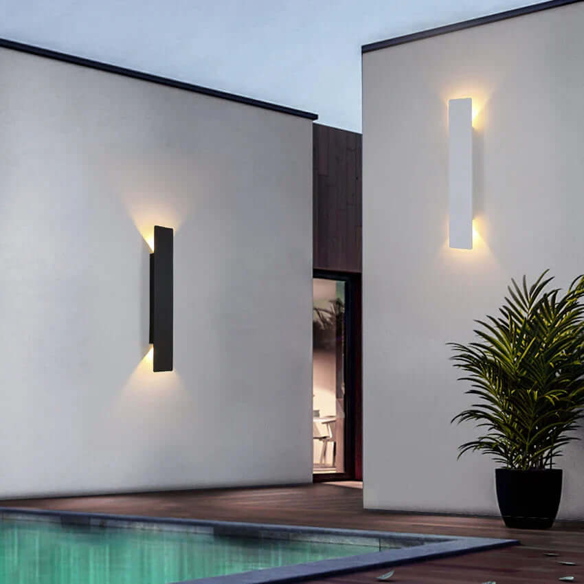 Aluminium buitenwandlamp LED waterdicht IP65 moderne gevelverlichting terrasverlichting tuinverlichting | Sansoti
