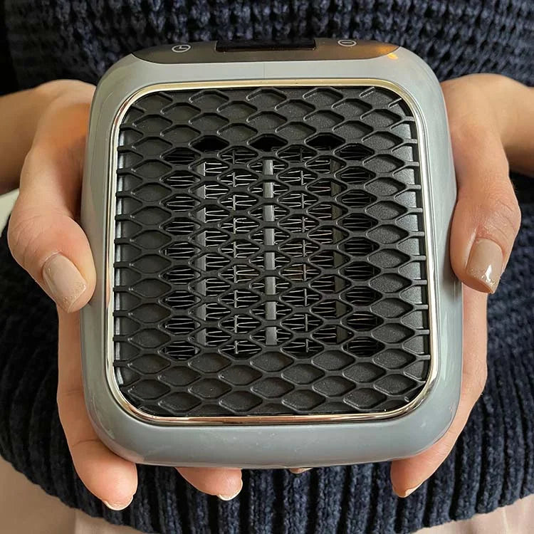 Draagbaar Verwarmingsapparaat 800W Compact Snelverwarming Ruimteverwarmer met Timer en Kantelbeveiliging | Sansoti