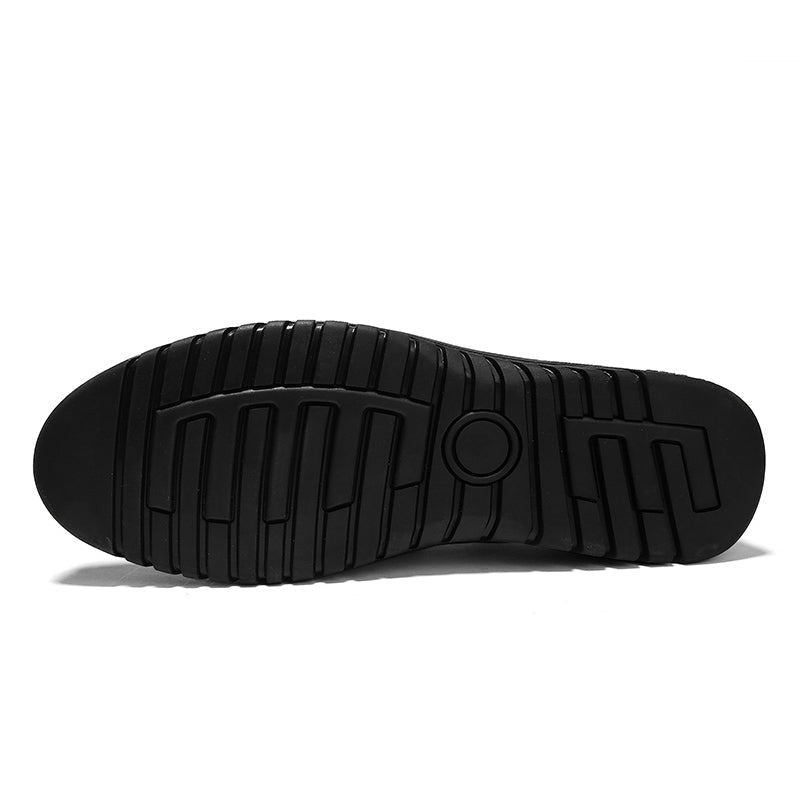 Brown Leather Everyday Shoes Waterproof Scratch-Resistant Comfortable Walking Casual Outdoor for Men and Women Stylish | Sansoti