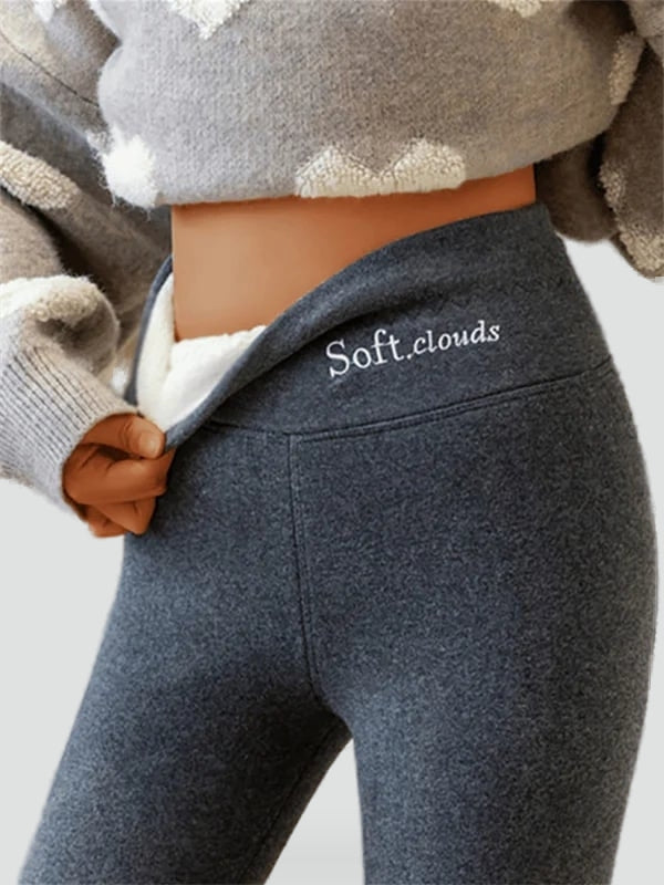 Thermal Leggings with Fleece Lining and High Waist for Maximum Comfort and Warmth in Winter | Sansoti