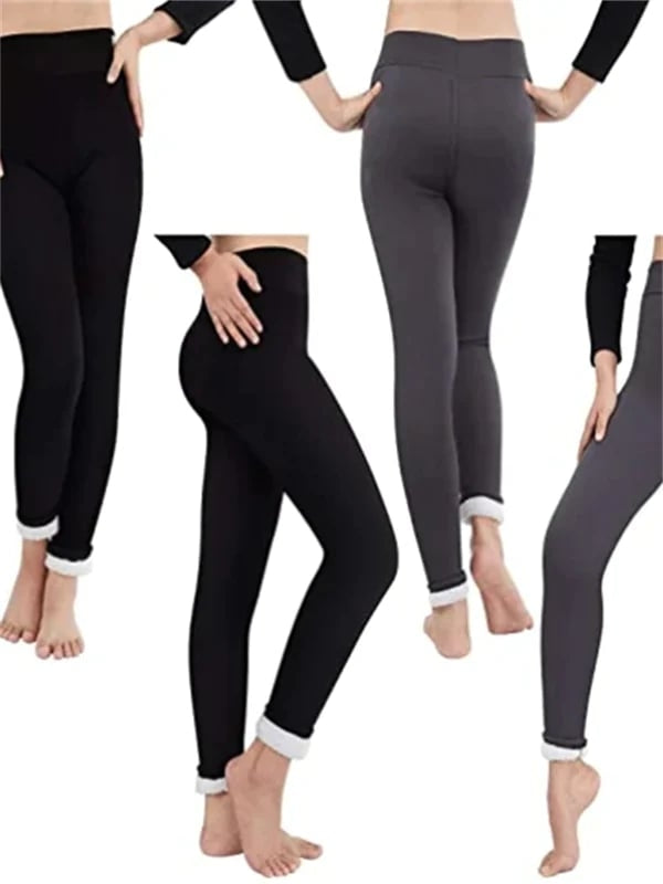 Thermal Leggings with Fleece Lining and High Waist for Maximum Comfort and Warmth in Winter | Sansoti
