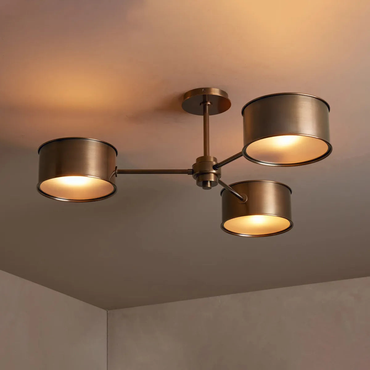 Deckenleuchte aus Metall 91cm Raffiniertes Industriedesign Wohnzimmer Schlafzimmer Esszimmer Moderne stimmungsvolle Beleuchtung | Sansoti