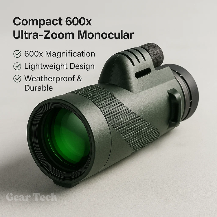 Compacte 600x Ultra-Zoom Monoculair met HD-Lens – Lichtgewicht Telescoop voor Wandelingen, Vogels Kijken en Sportevenementen | Sansoti