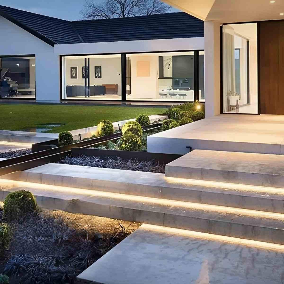 LED Treppenbeleuchtung Einbau COB IP68 24V Außen Treppe Weg Teich Warmweiß Neutral Kalt 10W p/m Flexibel Unterwasser Lichtstreifen Garten | Restfield