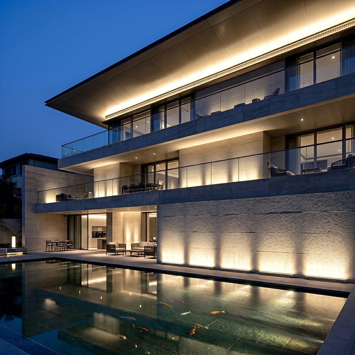 LED wall lighting 100cm 24V Dimmable Outdoor Lighting IP65 Waterproof Aluminum Facade Accent Garden Lighting | Sansoti