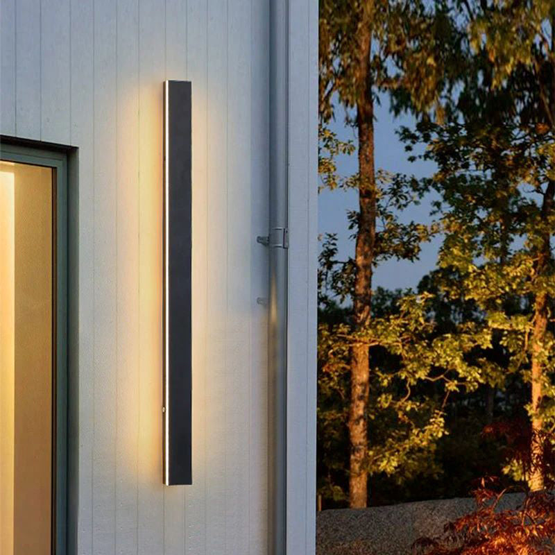 Außenlampe Wandleuchte LED Schwarz Aluminium IP65 30-200cm Modern | Restfield