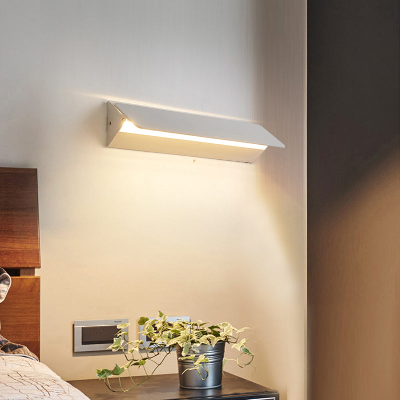 Adjustable LED Wall Light Metal White Indoor Modern Design for Living Room Dining Room Hallway Lighting Fixture | Sansoti
