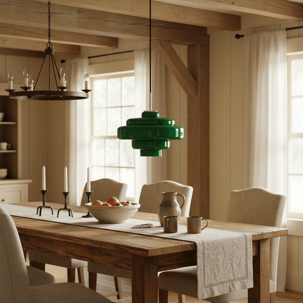 Gekleurde Glazen Hanglamp met Verstelbare Ophanging – Moderne Lichtpunt voor Eetkamer Keuken Woonkamer | Sansoti