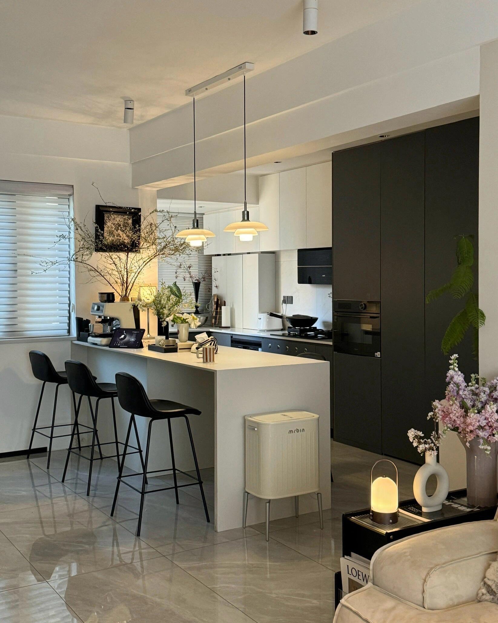 Hanglamp Glas Rond Scandinavisch Wit LED Woonkamer Eetkamer Slaapkamer Modern | Sansoti