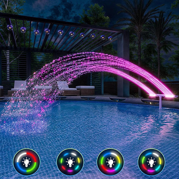 Zwembad Solar Fontein met RGB LED Verlichting voor Opblaasbaar Zwembad | Sansoti