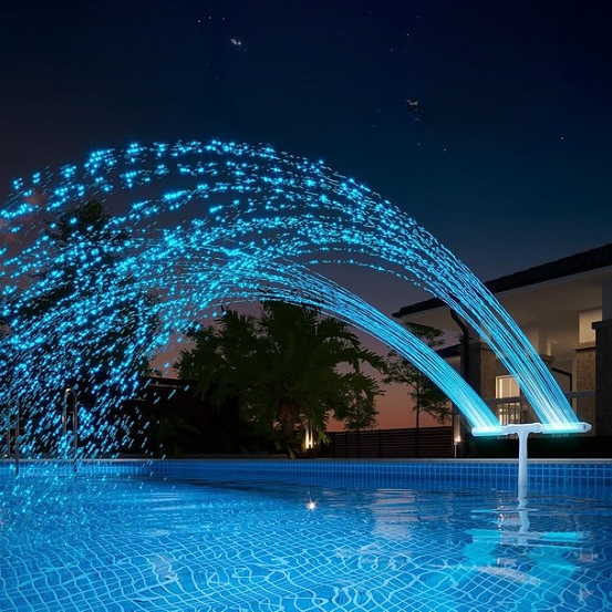 Zwembad Solar Fontein met RGB LED Verlichting voor Opblaasbaar Zwembad | Sansoti