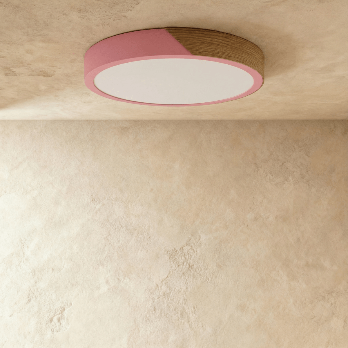 Minimalistische LED-Deckenleuchte mit Holz-Akzenten und sanfter Lichtverteilung | Restfield