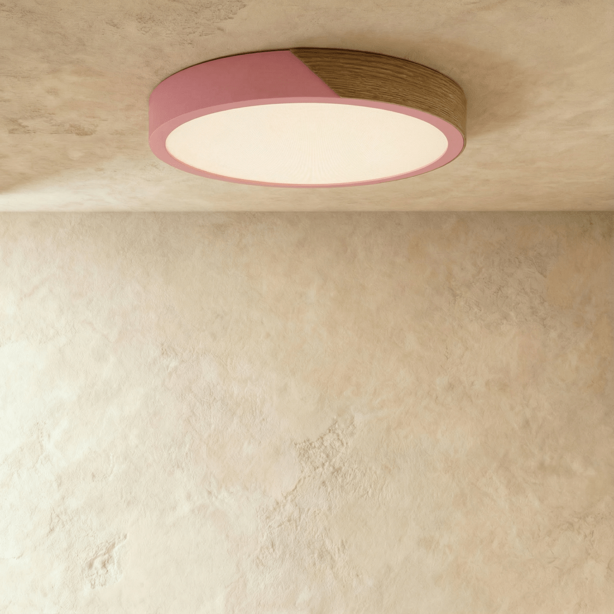 Minimalistische LED-Deckenleuchte mit Holz-Akzenten und sanfter Lichtverteilung | Restfield