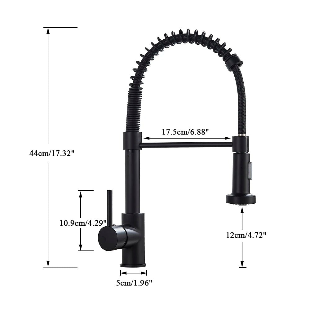 Robinet de Cuisine Douchette Extensible Laiton Pivotant 360° Brossé Moderne Cuisine | Restfield