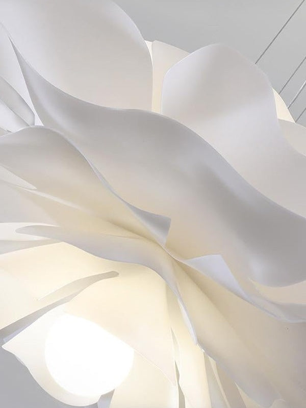 Handgemaakte Acryl Hanglamp Lotus Bloem Wit Scandinavisch Design | Sansoti