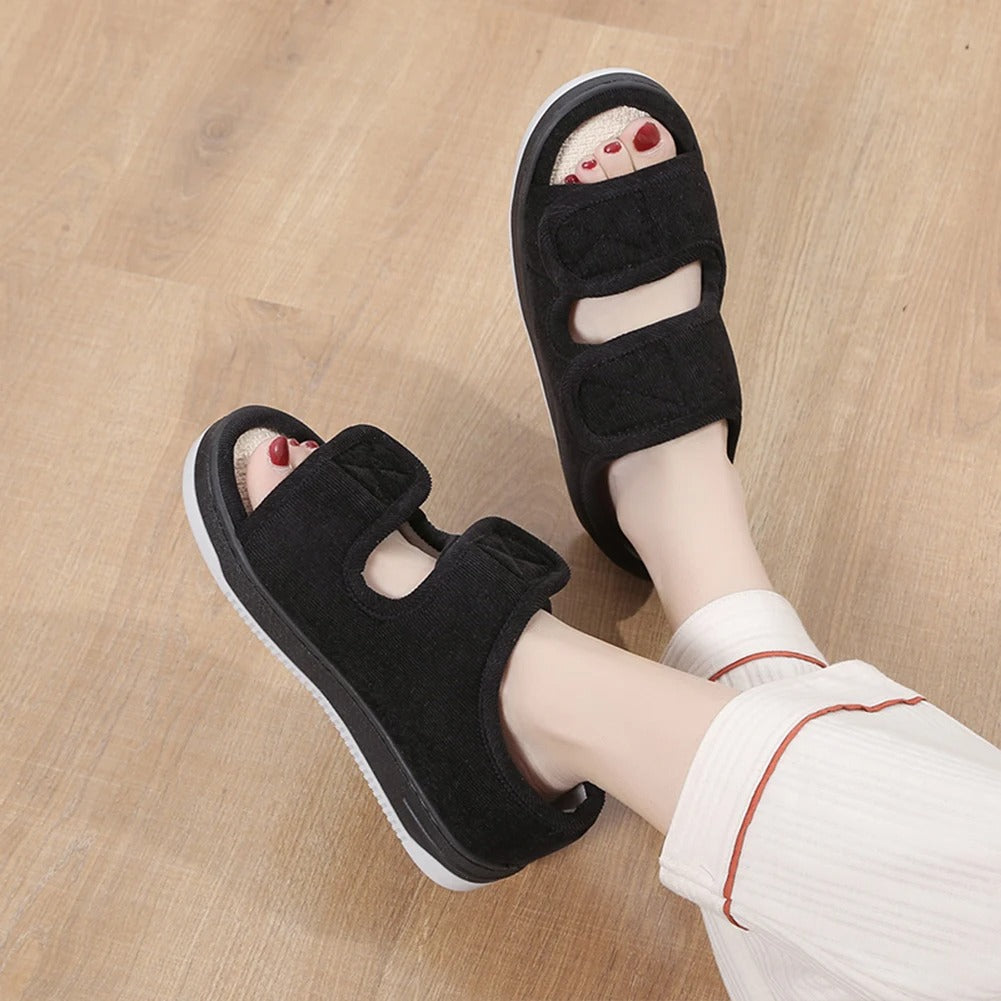 Verstelbare Sandalen Gevoelige Voeten Brede Pasvorm Zomerschoenen Comfortabel Dames Heren Dagelijks Gebruik | Sansoti