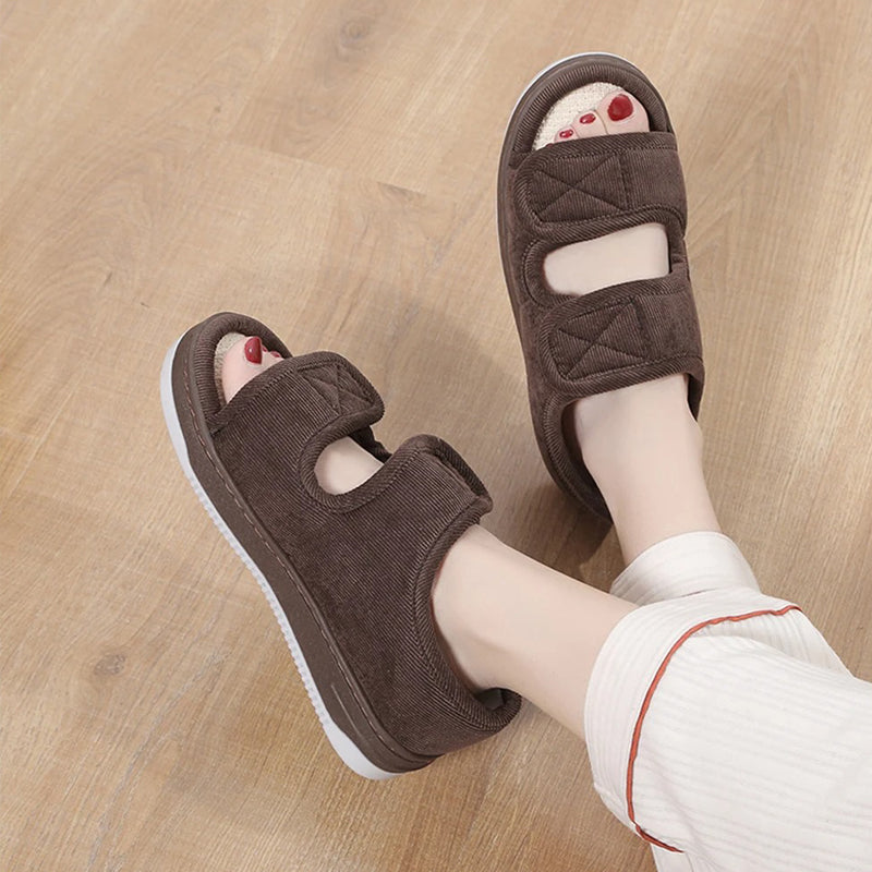 Verstelbare Sandalen Gevoelige Voeten Brede Pasvorm Zomerschoenen Comfortabel Dames Heren Dagelijks Gebruik | Sansoti